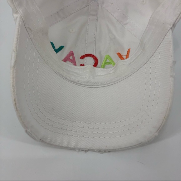 KBETHOS Embroidered Vacy All Day White Distressed Baseball Cap - Picture 13 of 14